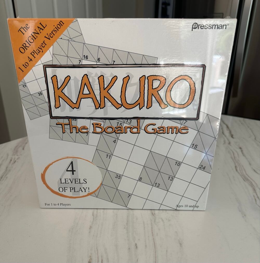 NEW SEALED Pressman Kakuro The Board Game 2006 #5215 Original 1-4 Players Logic